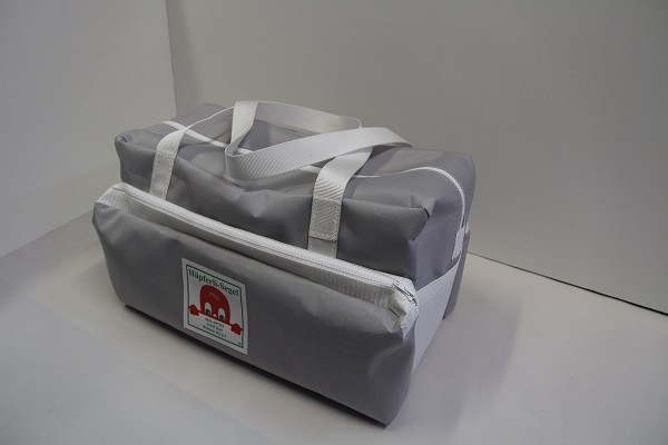 Reisetasche Sporttasche mit 2 Außentaschen 60x27x30