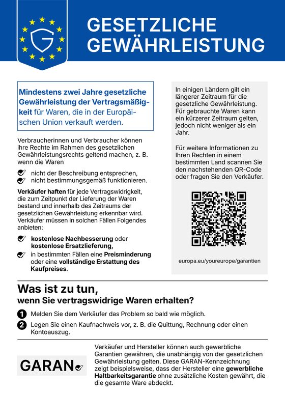 Gesetzliche Gewährleistung