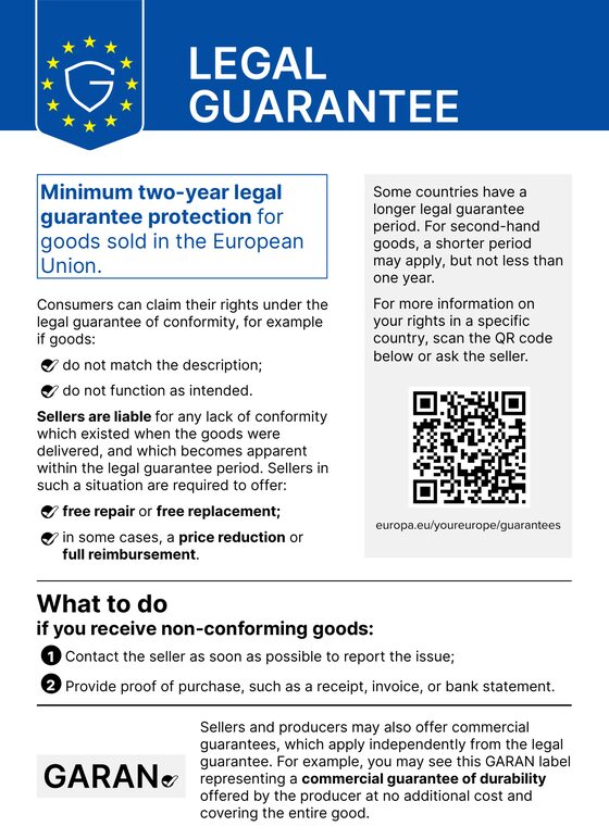 Legal guarantee